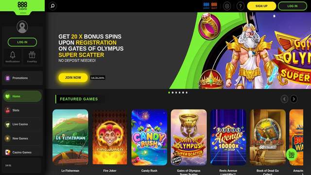 888 Casino Canada casino screenshot